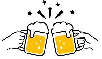 乾杯イラスト