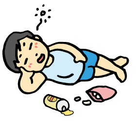 酔い潰れイラスト