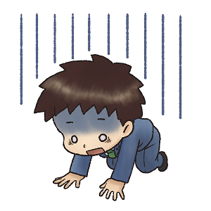 ずっこけイラスト